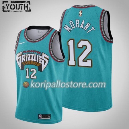 Memphis Grizzlies Ja Morant 12 Nike 25th Season Hardwood Classics Lasten Pelipaidat Swingman